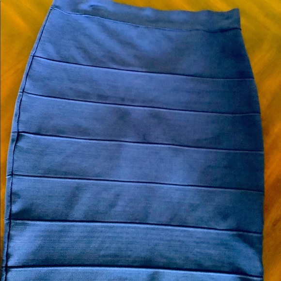 Royal Blue Bandage Skirt - Picture 8 of 10
